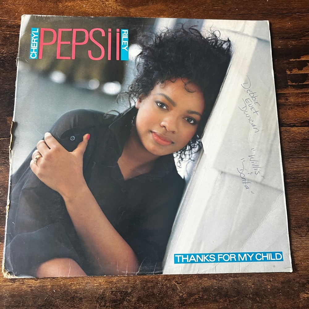 Cheryl Pepsii Riley Thanks For My Child 12" Vinyl Single 1988 Columbia 44 07871